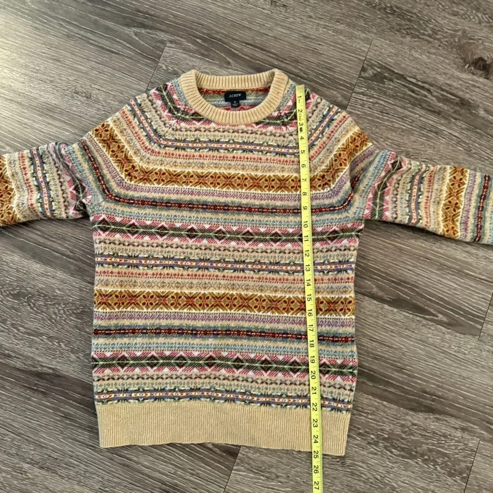 J. Crew Fair Isle sweater in lambswool blend